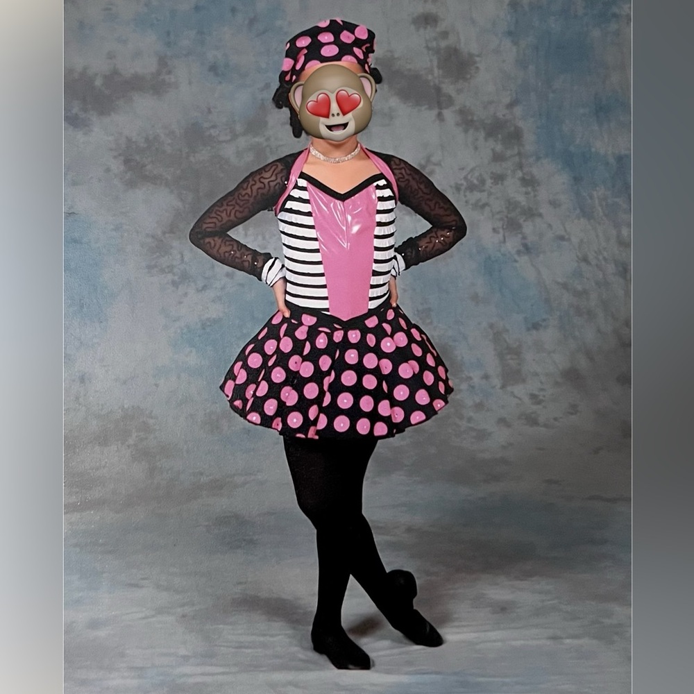 Pink Polka Dot Dance Costume
